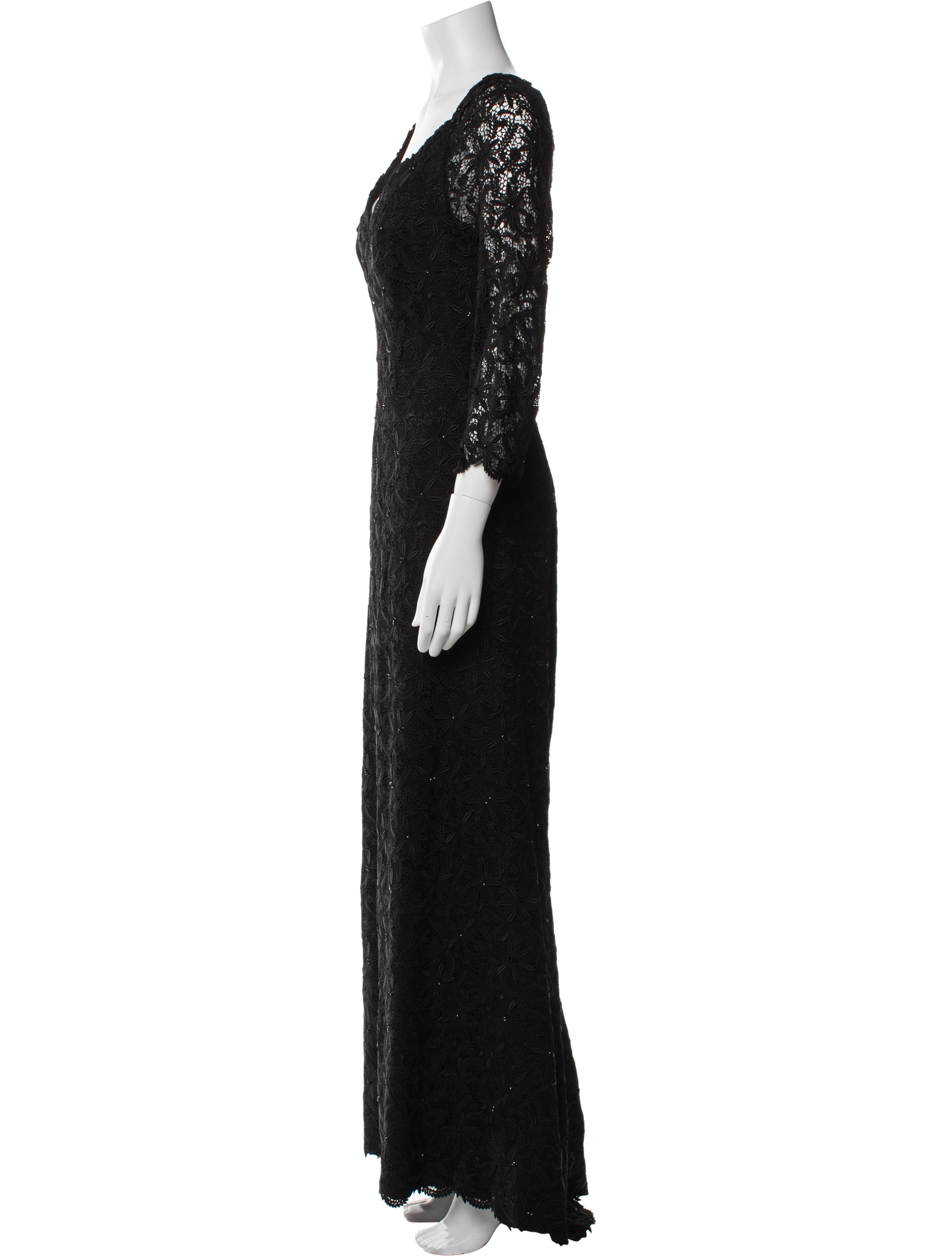 Helen Morley V-Neck Long Dress