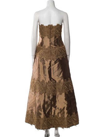 Helen Morley Lace Pattern Long Dress