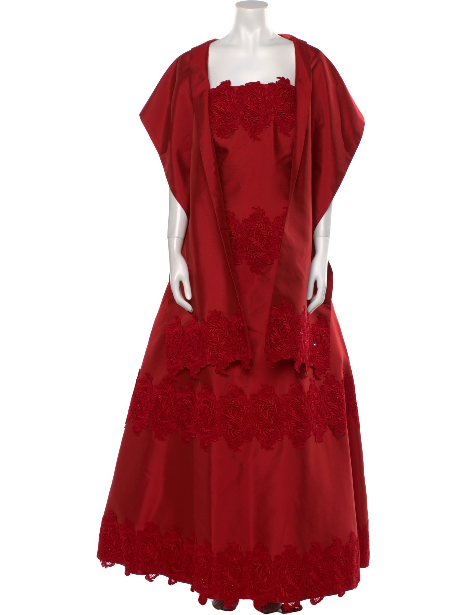 Helen Morley Square Neckline Long Dress