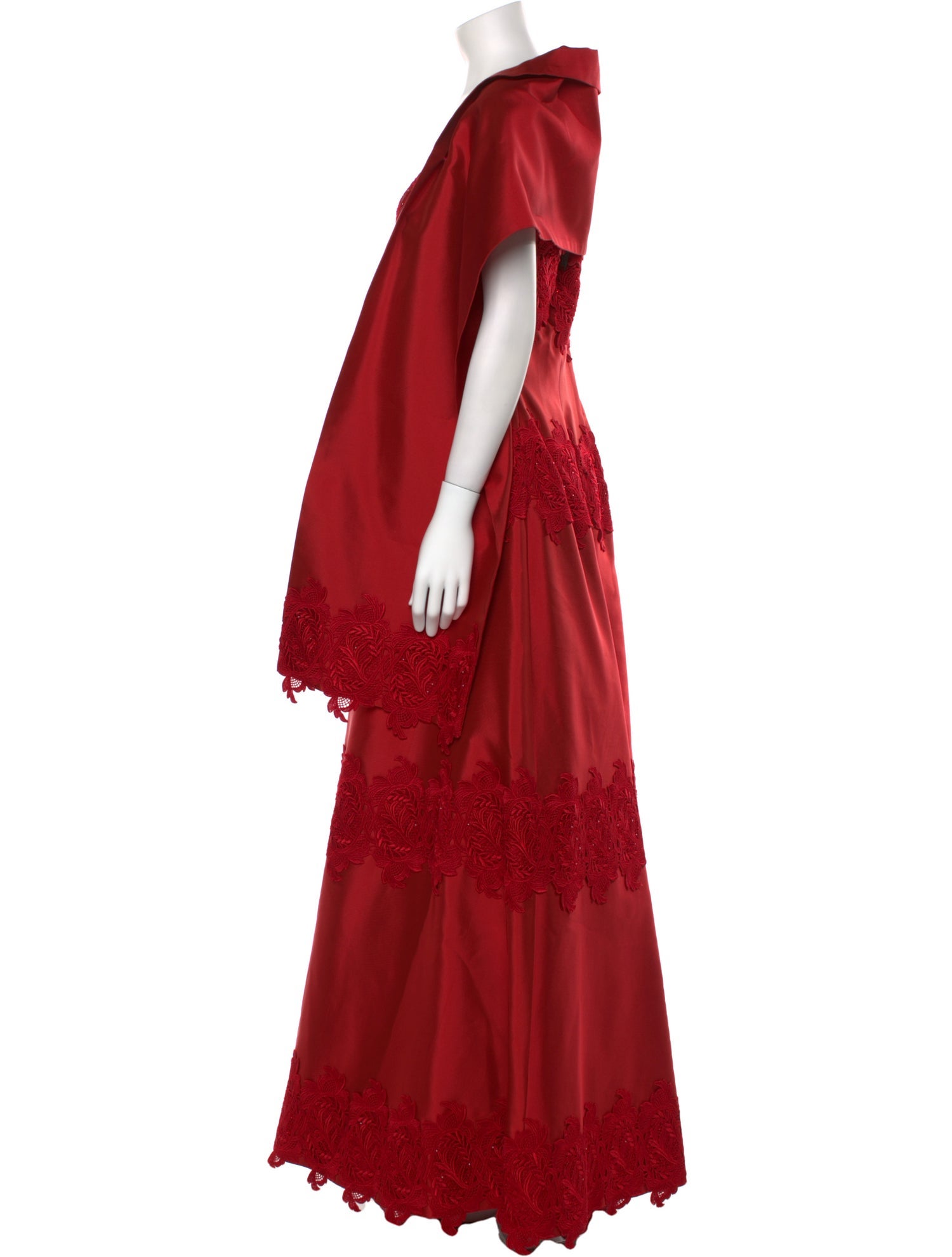 Helen Morley Square Neckline Long Dress