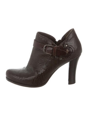 Henry Beguelin Embossed Leather Boots