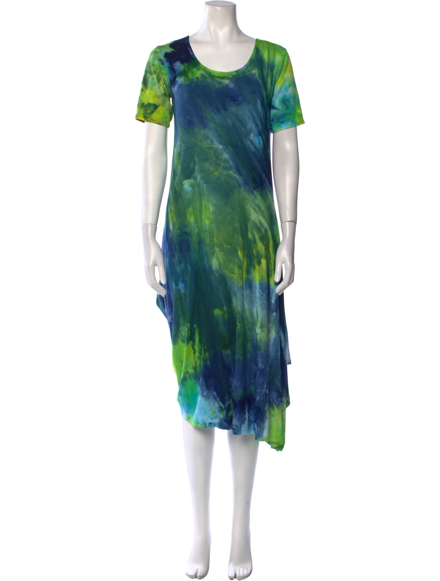 Henry Beguelin Tie-Dye Print Midi Length Dress