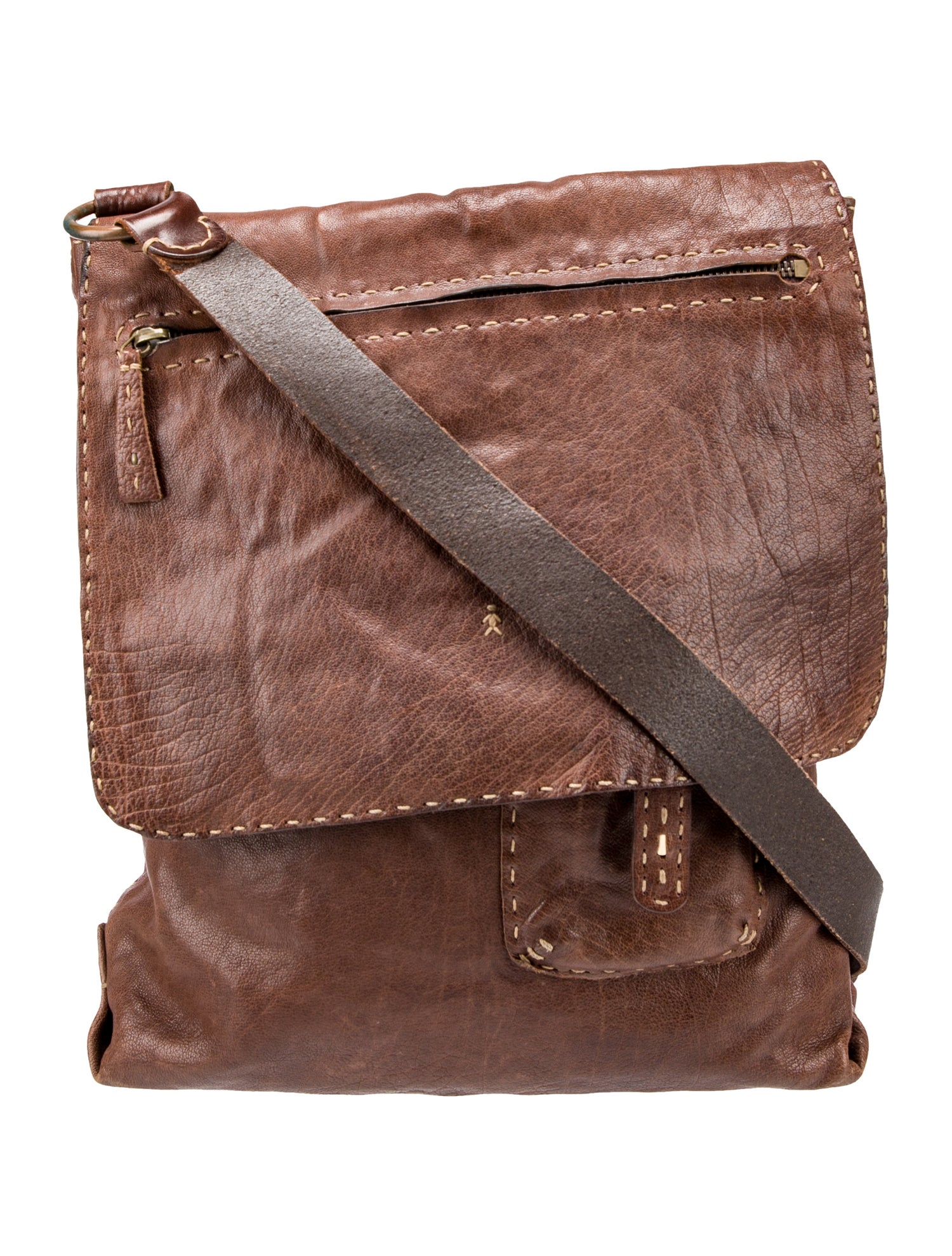 Henry Beguelin Leather Messenger Bag