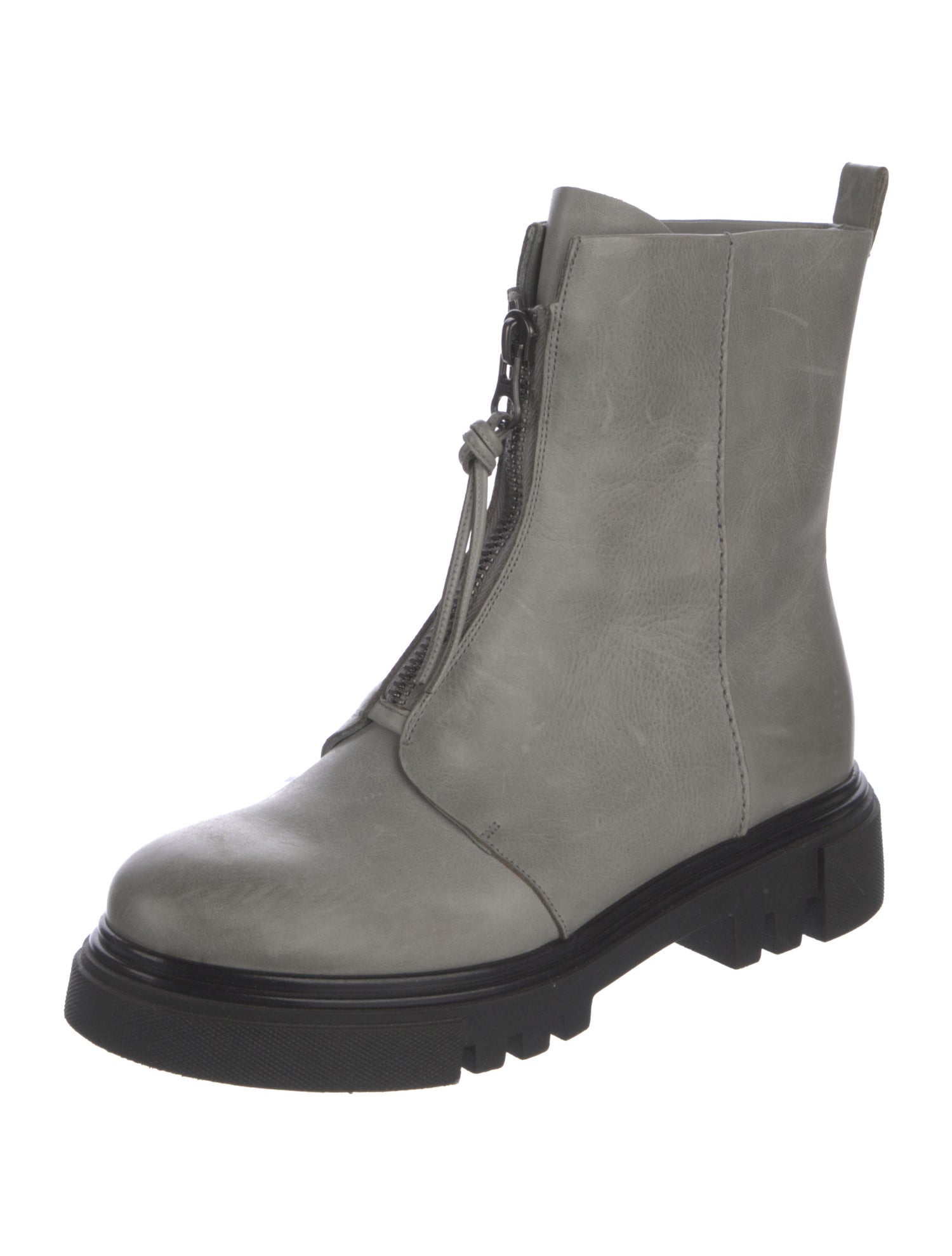 Henry Beguelin Leather Combat Boots