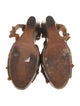 Henry Beguelin Leather Animal Print Espadrilles