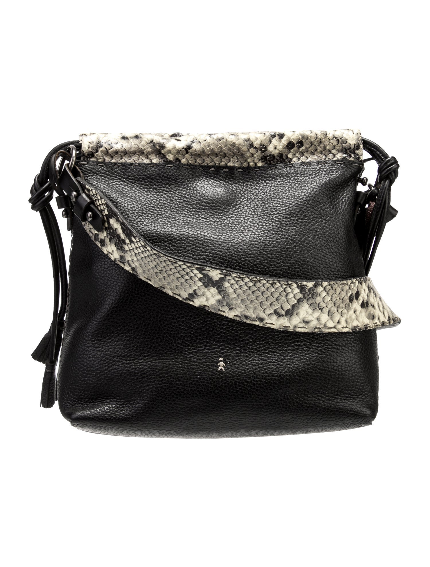 Henry Beguelin Embossed Leather Crossbody Bag