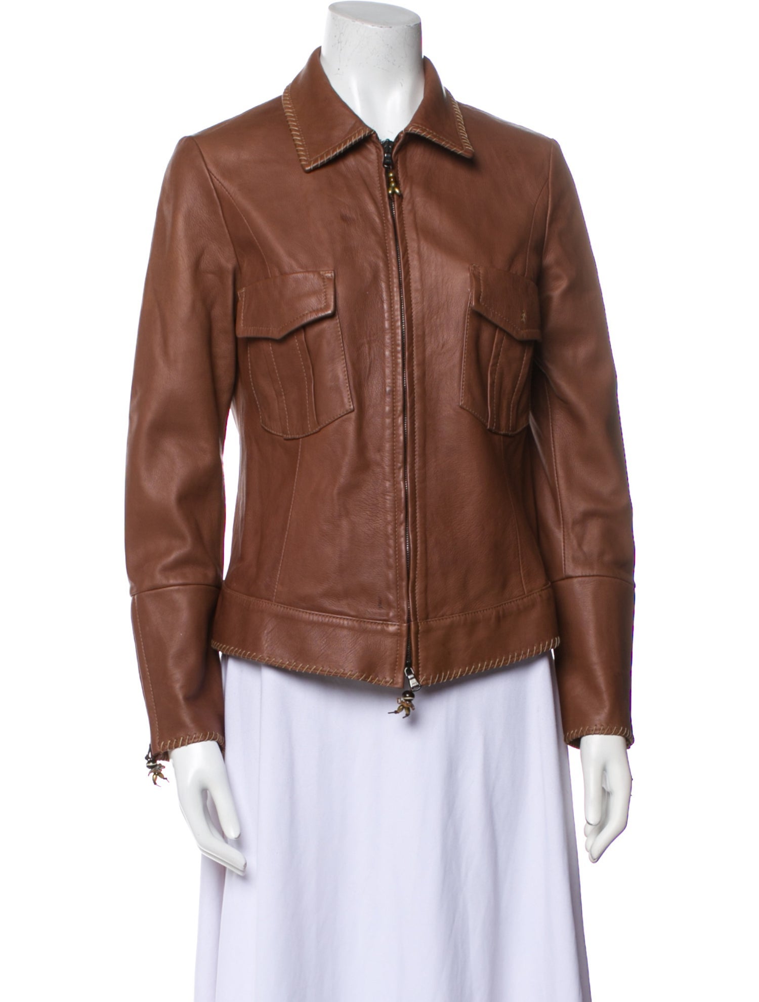 Henry Beguelin Leather Biker Jacket
