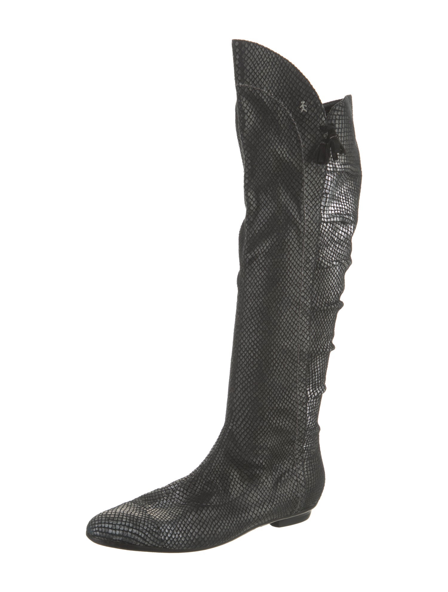 Henry Beguelin Suede Animal Print Boots