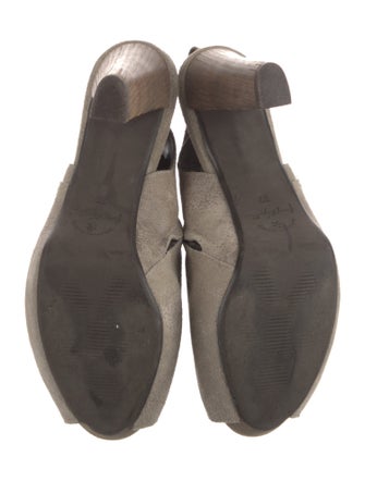 Henry Beguelin Suede Slingback Pumps