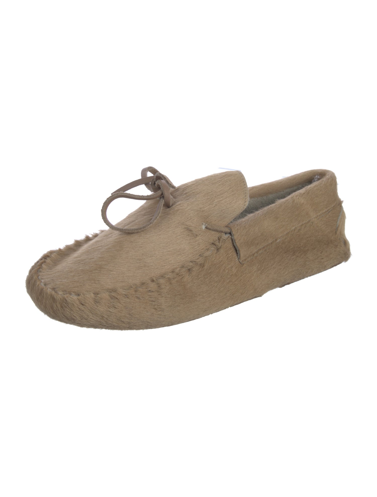 Henry Beguelin Ponyhair Bow Accents Moccasins