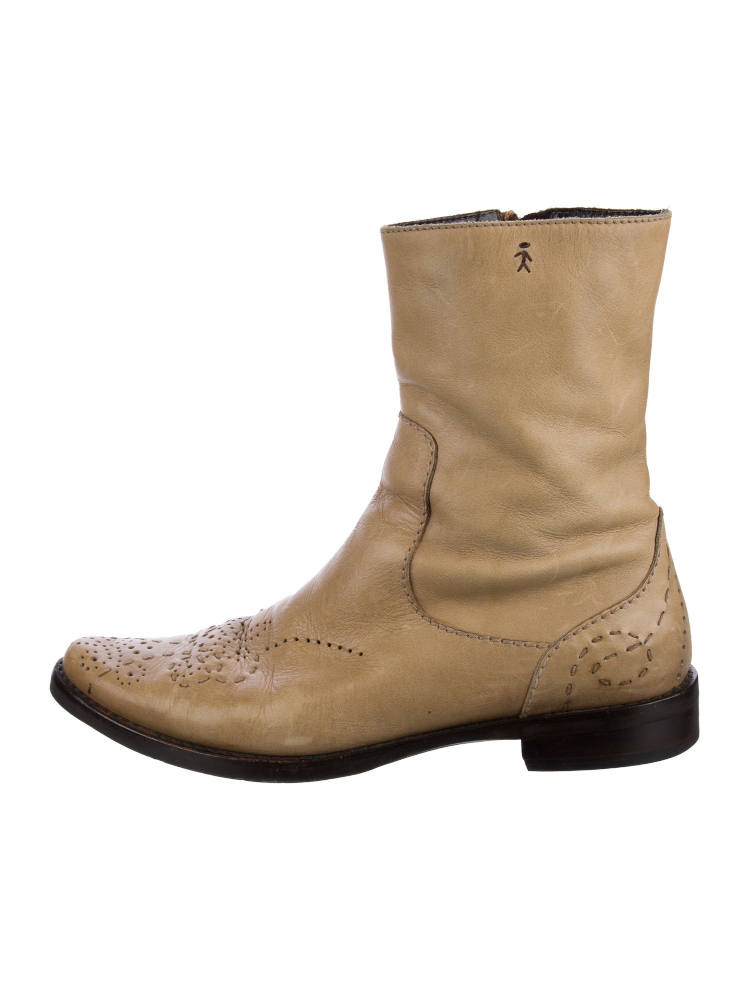 Henry Beguelin Leather Moto Boots