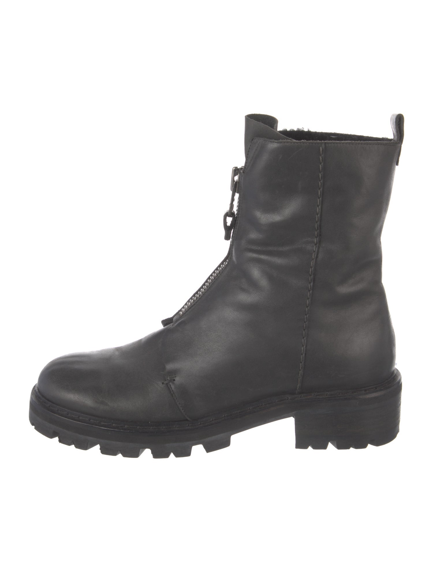 Henry Beguelin Leather Combat Boots