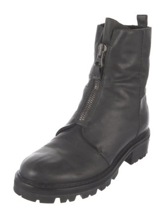 Henry Beguelin Leather Combat Boots