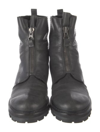 Henry Beguelin Leather Combat Boots