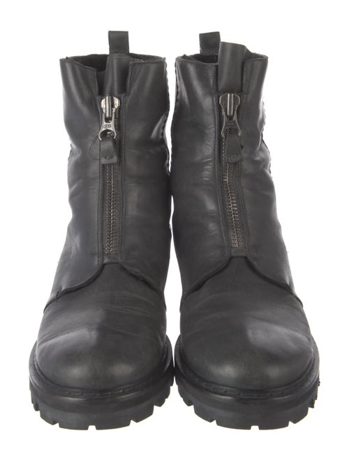 Henry Beguelin Leather Combat Boots
