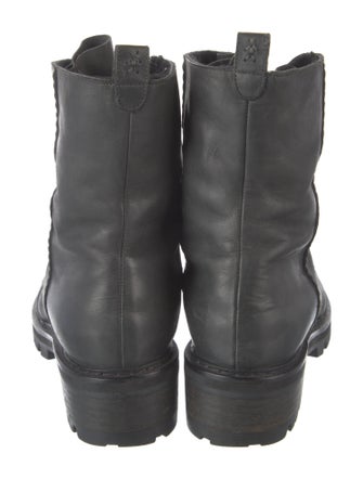 Henry Beguelin Leather Combat Boots