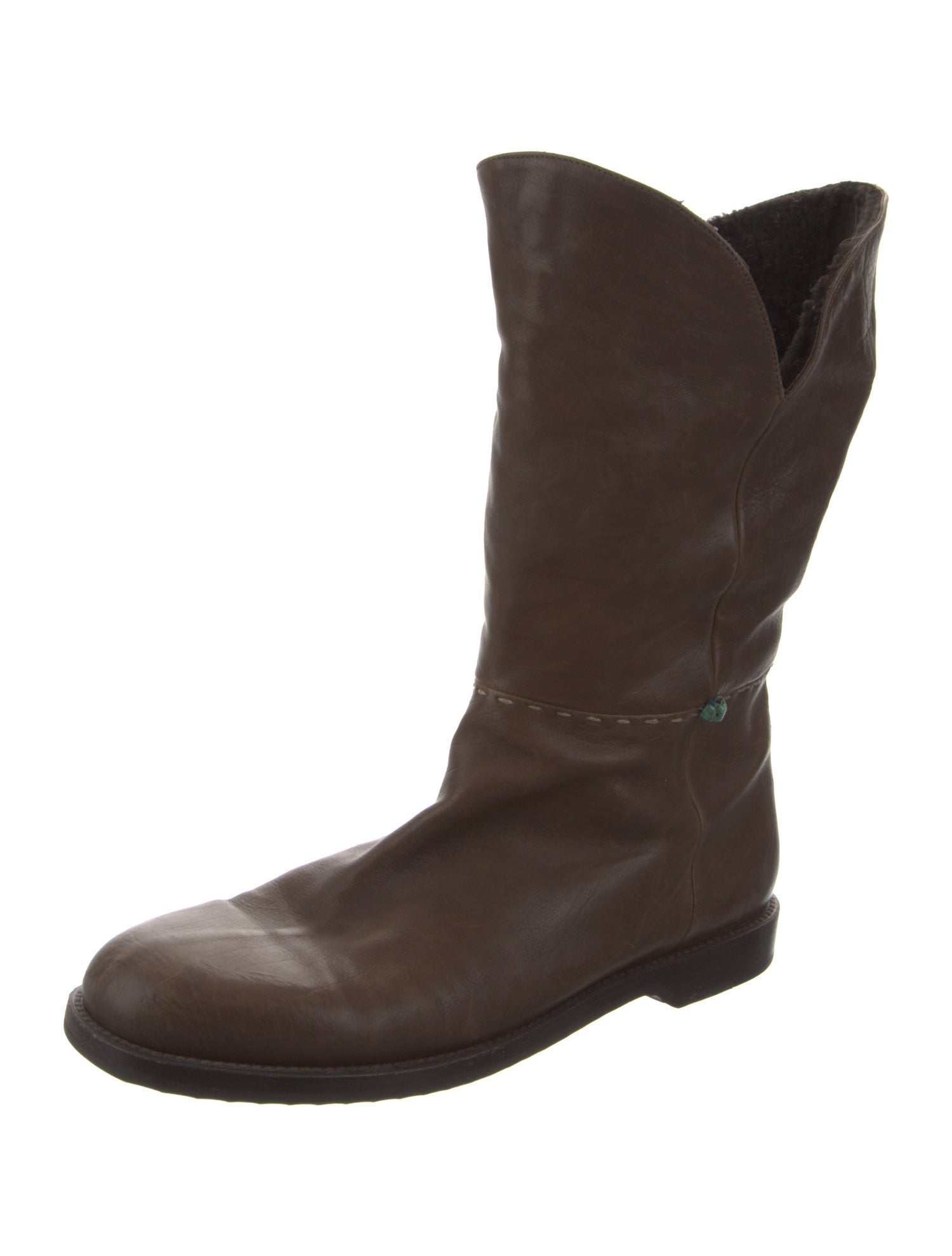 Henry Beguelin Leather Western Boots