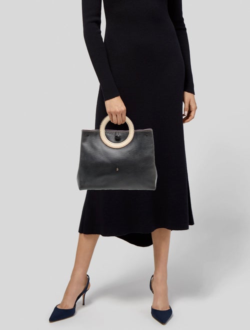 Henry Beguelin Leather Top Handle Bag