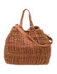 Henry Beguelin Raffia Top Handle Bag