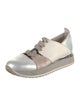 Henry Beguelin Leather Colorblock Pattern Sneakers