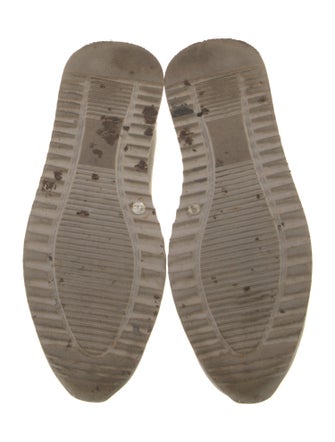 Henry Beguelin Leather Colorblock Pattern Sneakers