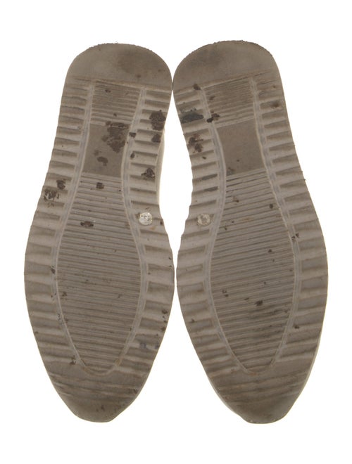 Henry Beguelin Leather Colorblock Pattern Sneakers