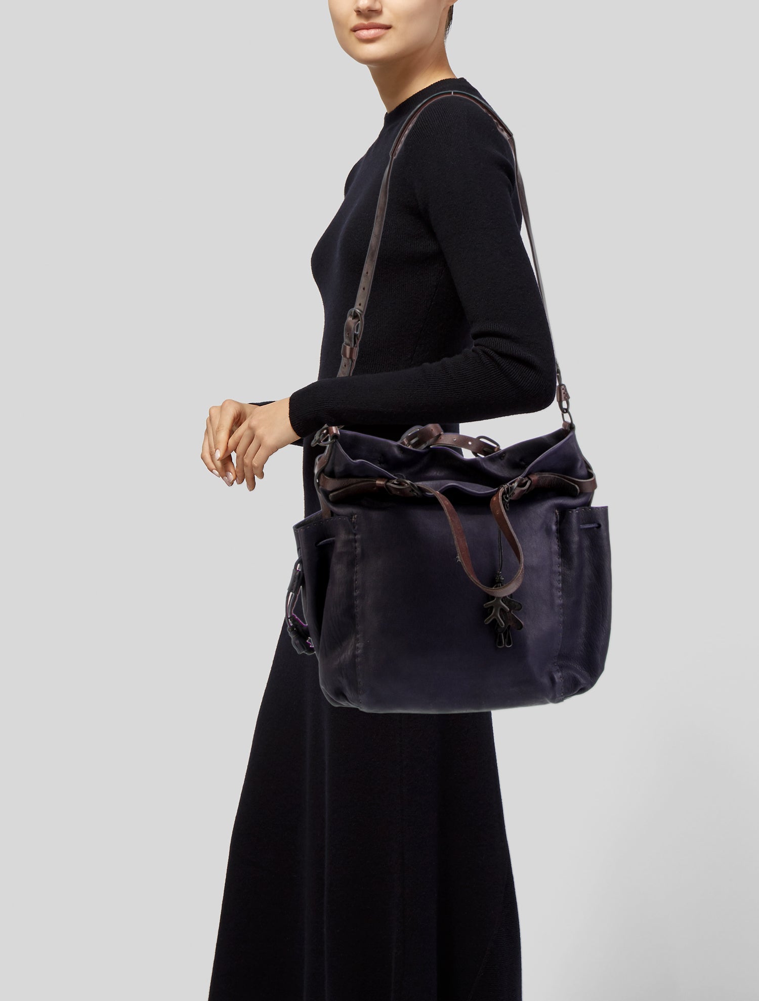 Henry Beguelin Leather Top Handle Bag