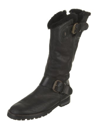 Henry Beguelin Leather Moto Boots