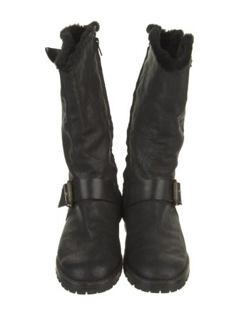 Henry Beguelin Leather Moto Boots