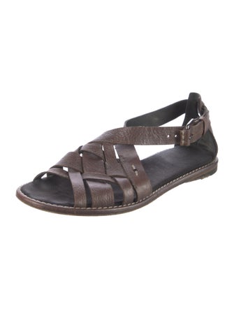 Henry Beguelin Leather Slingback Sandals