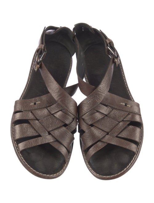 Henry Beguelin Leather Slingback Sandals
