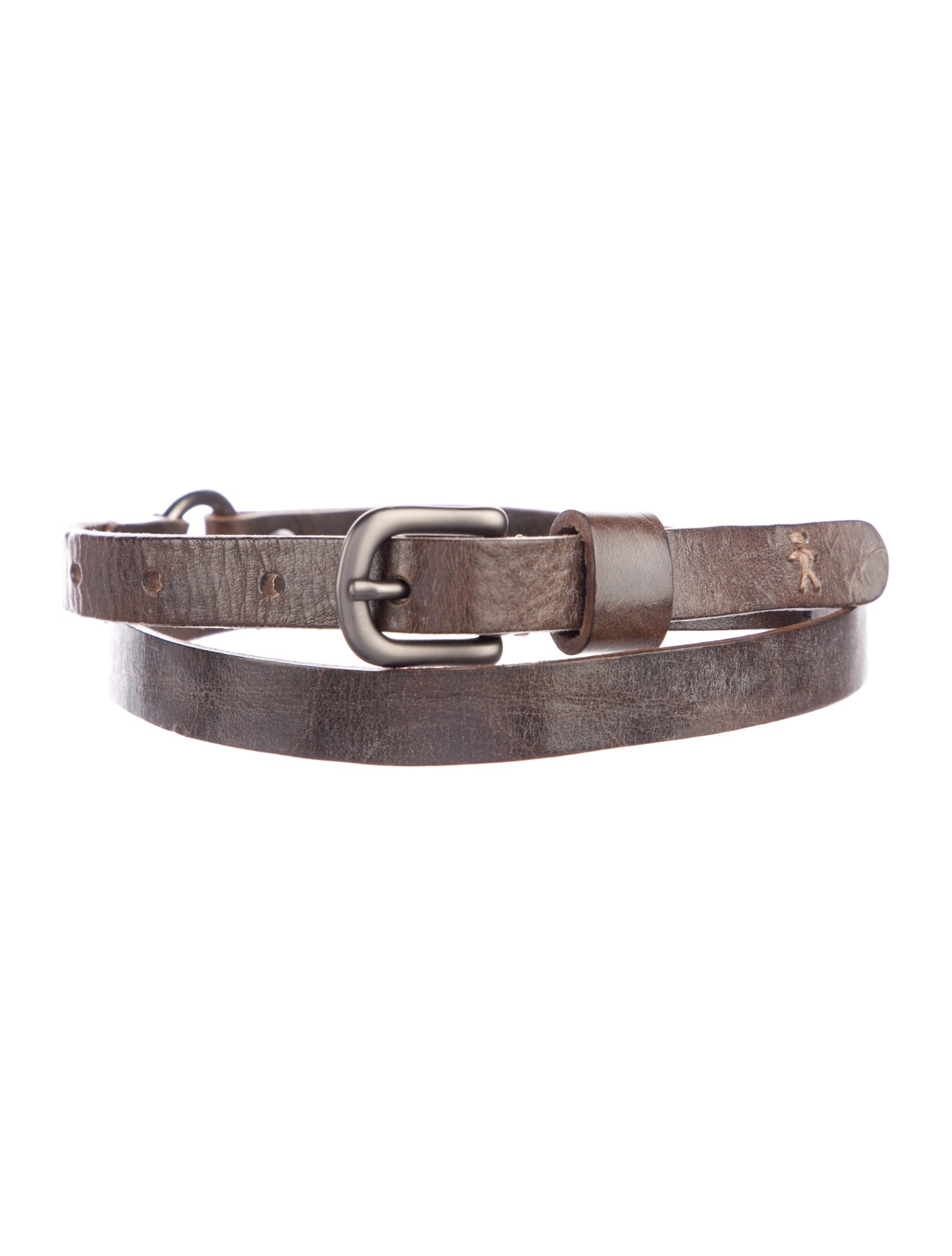 Henry Beguelin Skinny Leather Belt