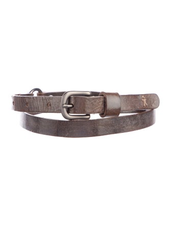 Henry Beguelin Skinny Leather Belt
