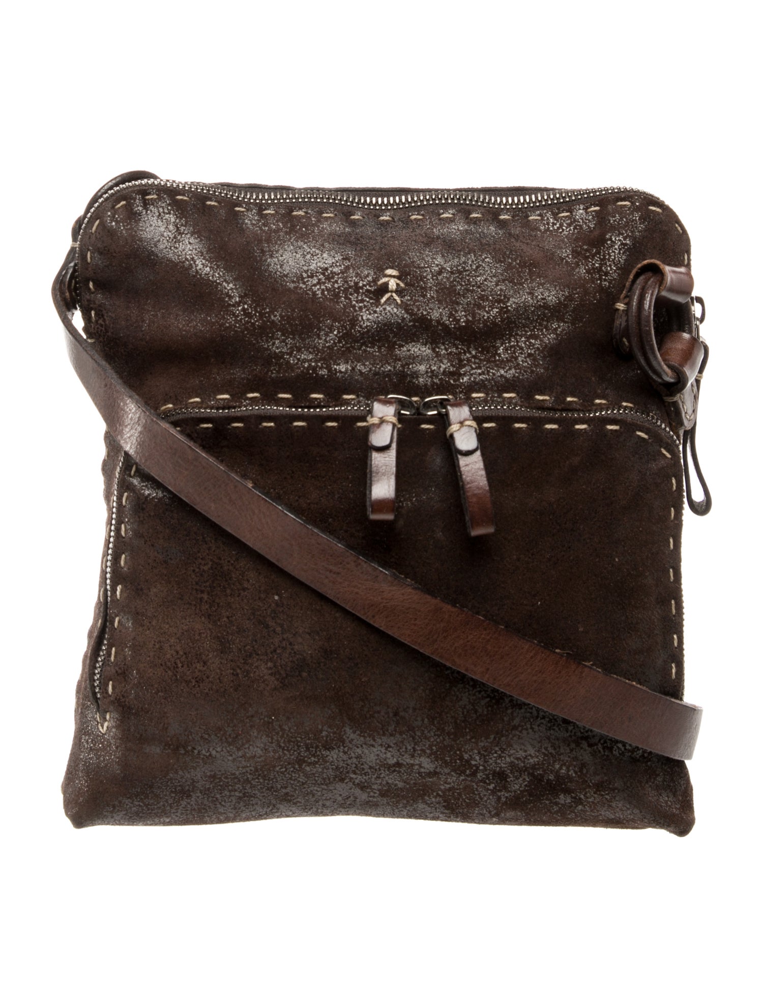 Henry Beguelin Suede Crossbody Bag