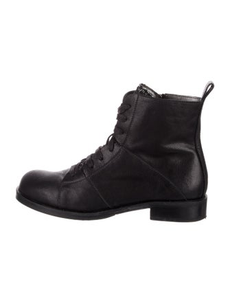 Henry Beguelin Leather Combat Boots