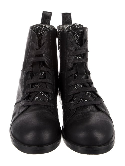 Henry Beguelin Leather Combat Boots