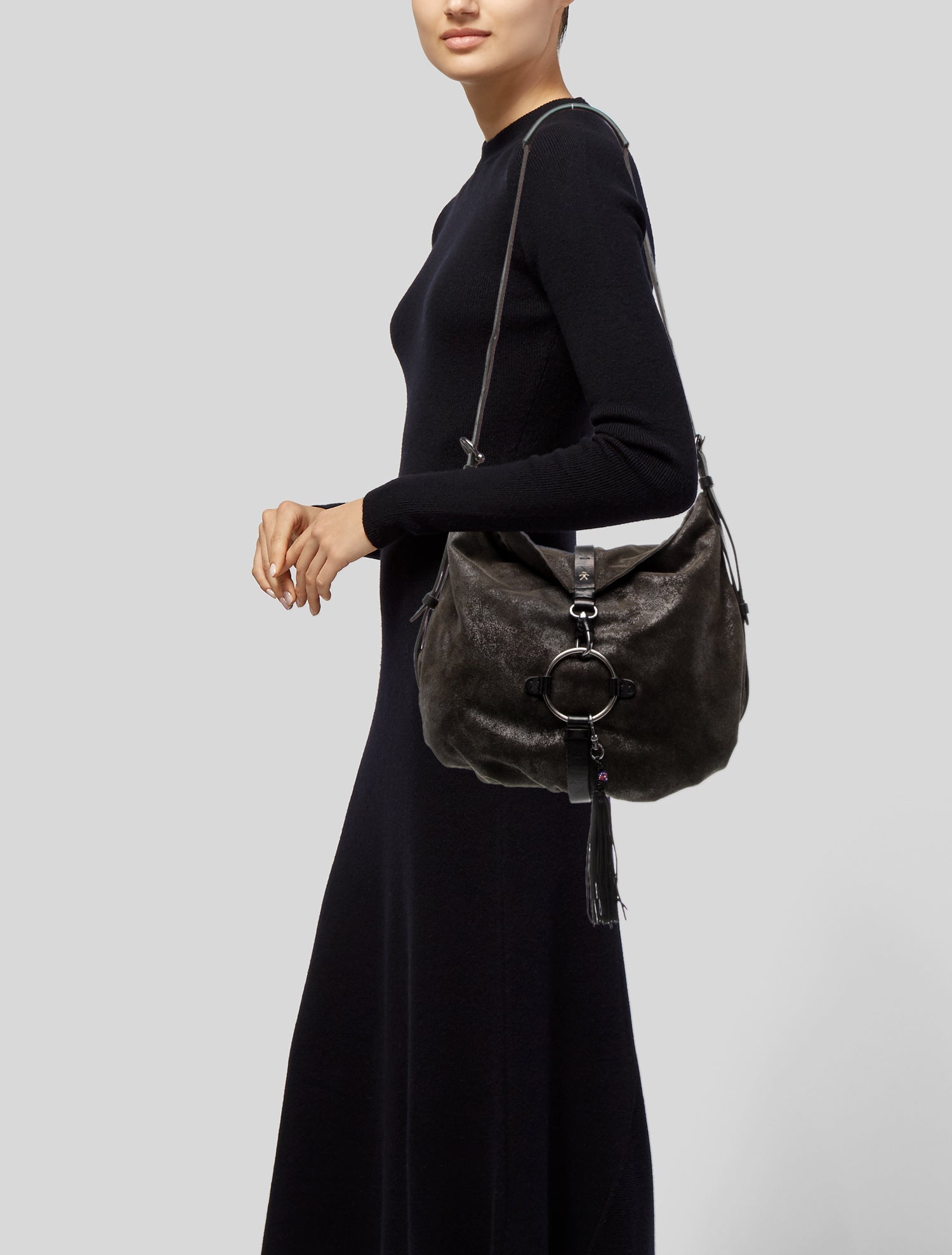 Henry Beguelin Suede Shoulder Bag