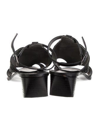 Henry Beguelin Leather Beaded Accents Sandals