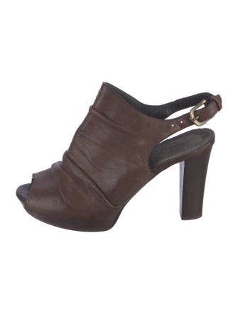 Henry Beguelin Leather Slingback Sandals