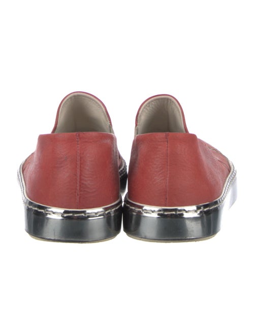 Henry Beguelin Leather Colorblock Pattern Sneakers