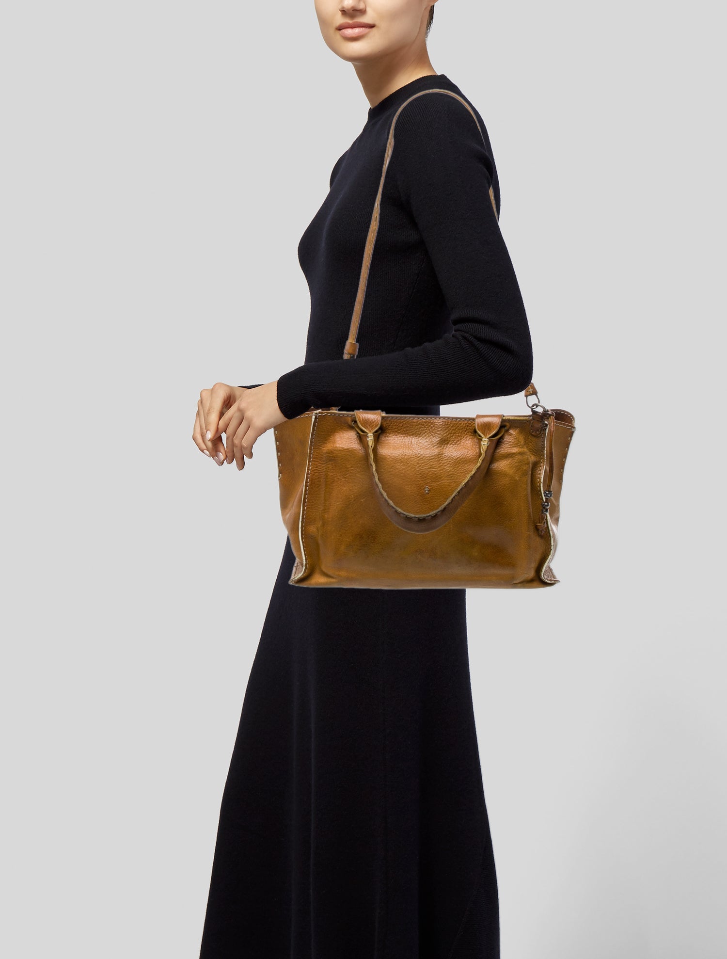 Henry Beguelin Leather Top Handle Bag