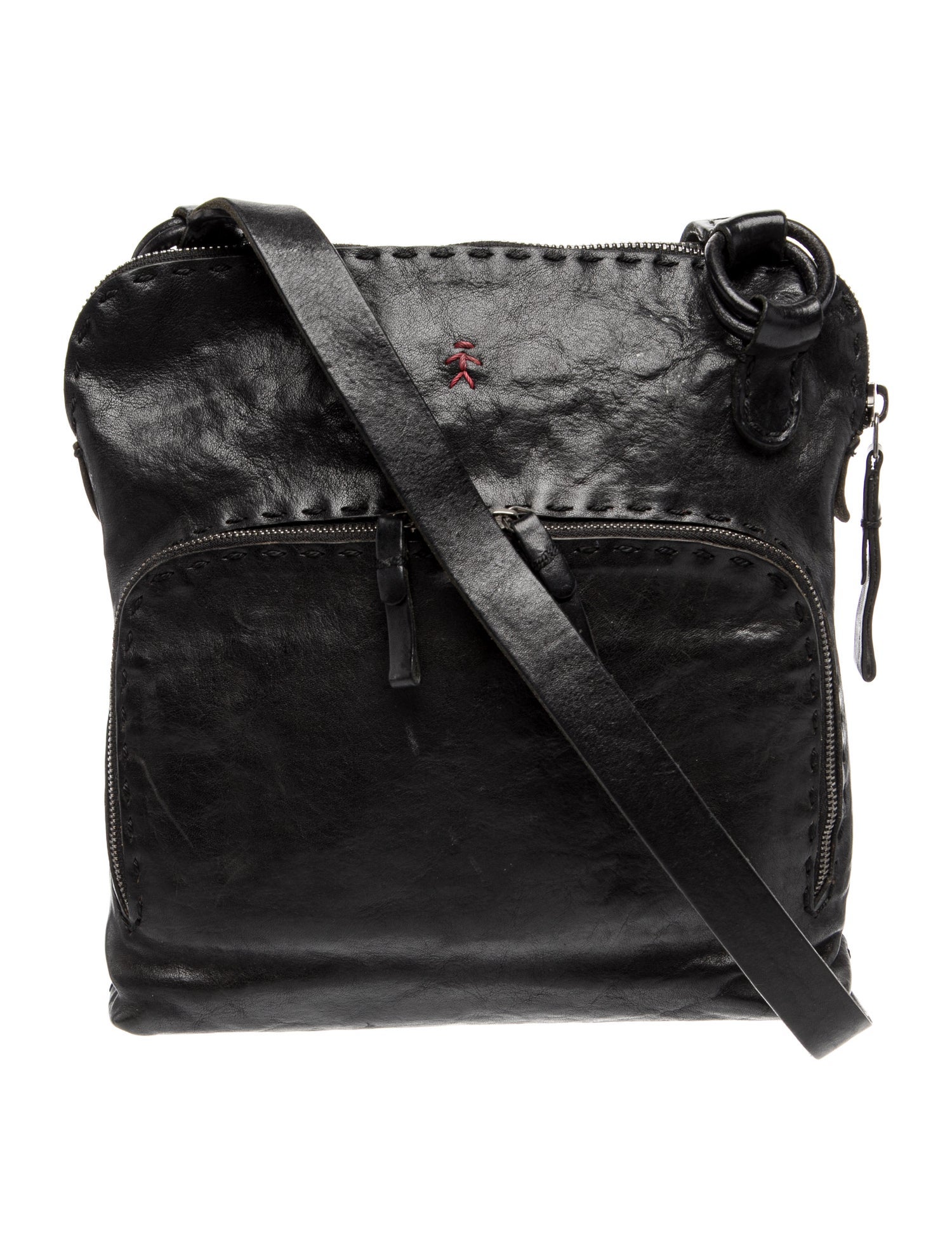 Henry Beguelin Leather Messenger Bag