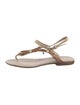 Henry Beguelin Leather T-Strap Sandals