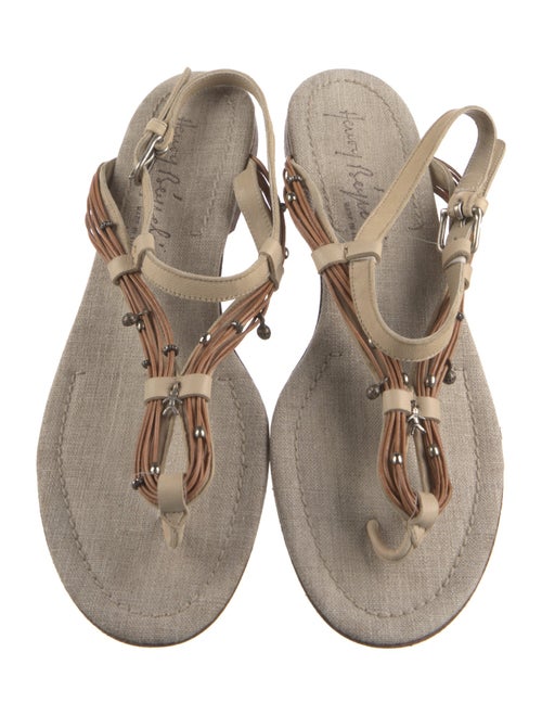 Henry Beguelin Leather T-Strap Sandals