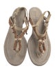 Henry Beguelin Leather T-Strap Sandals