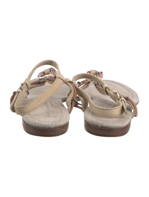 Henry Beguelin Leather T-Strap Sandals