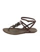 Henry Beguelin Leather T-Strap Sandals