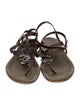 Henry Beguelin Leather T-Strap Sandals