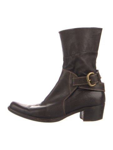 Pre-owned Henry Beguelin Leather Moto Boots In Brown