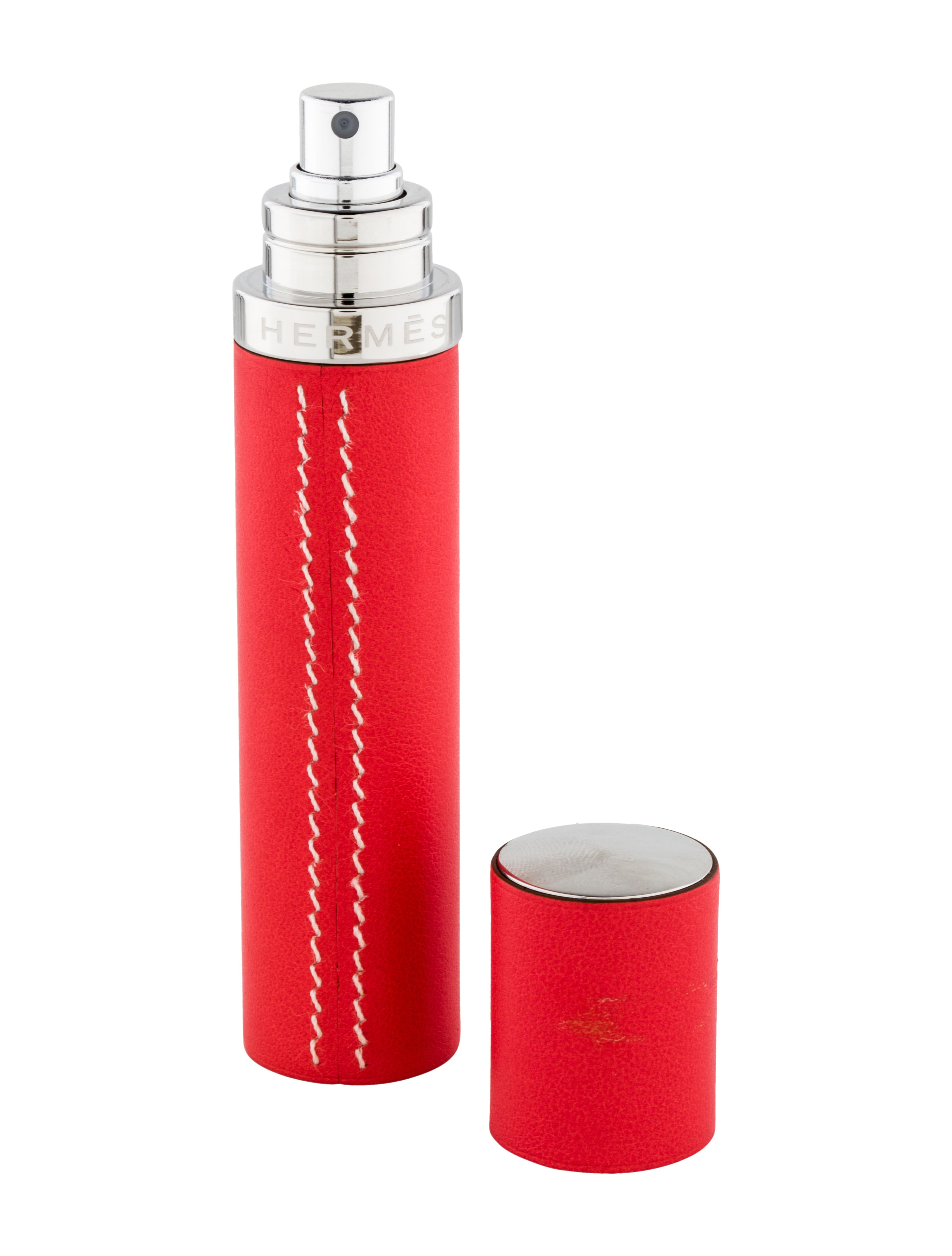 Hermès All Lines Leather Perfume Case Pink Bath, Bedding & Bath